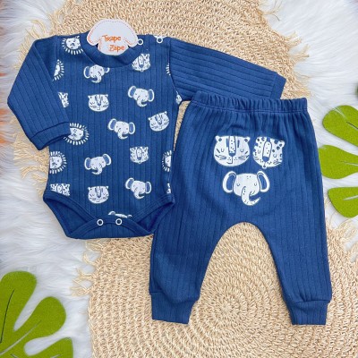  Kit 6 Peças - Best Friends - Mostarda, Marinho e Ferrugem